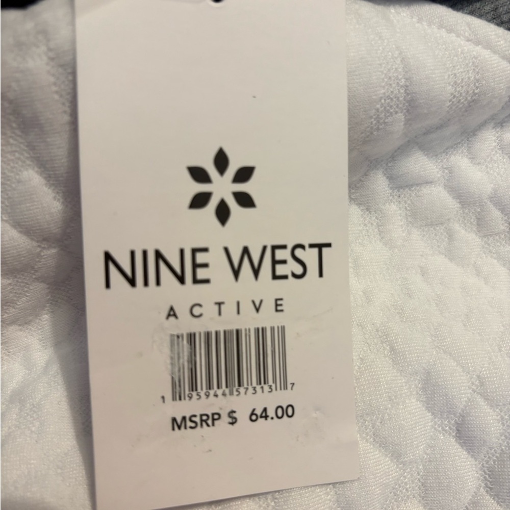 Nine West Contrast Panel Sweatshirt in Gray and White - Picture 7 of 8